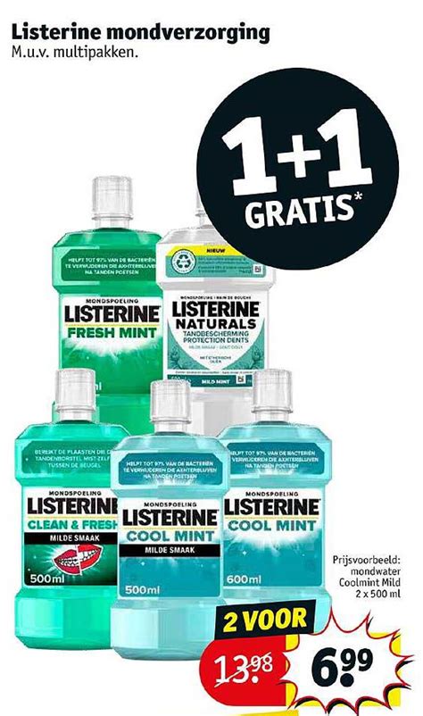 listerine aanbieding kruidvat|Listerine aanbieding bij Kruidvat 1+1 GRATIS .
